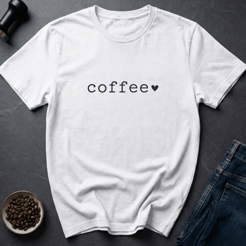 Coffee graphic Coffee Love T-Shirt in Ice Grey / S by Caffeine Dept