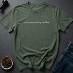 Coffee graphic Coffee Majority T-Shirt in Military Green / S by Caffeine Dept