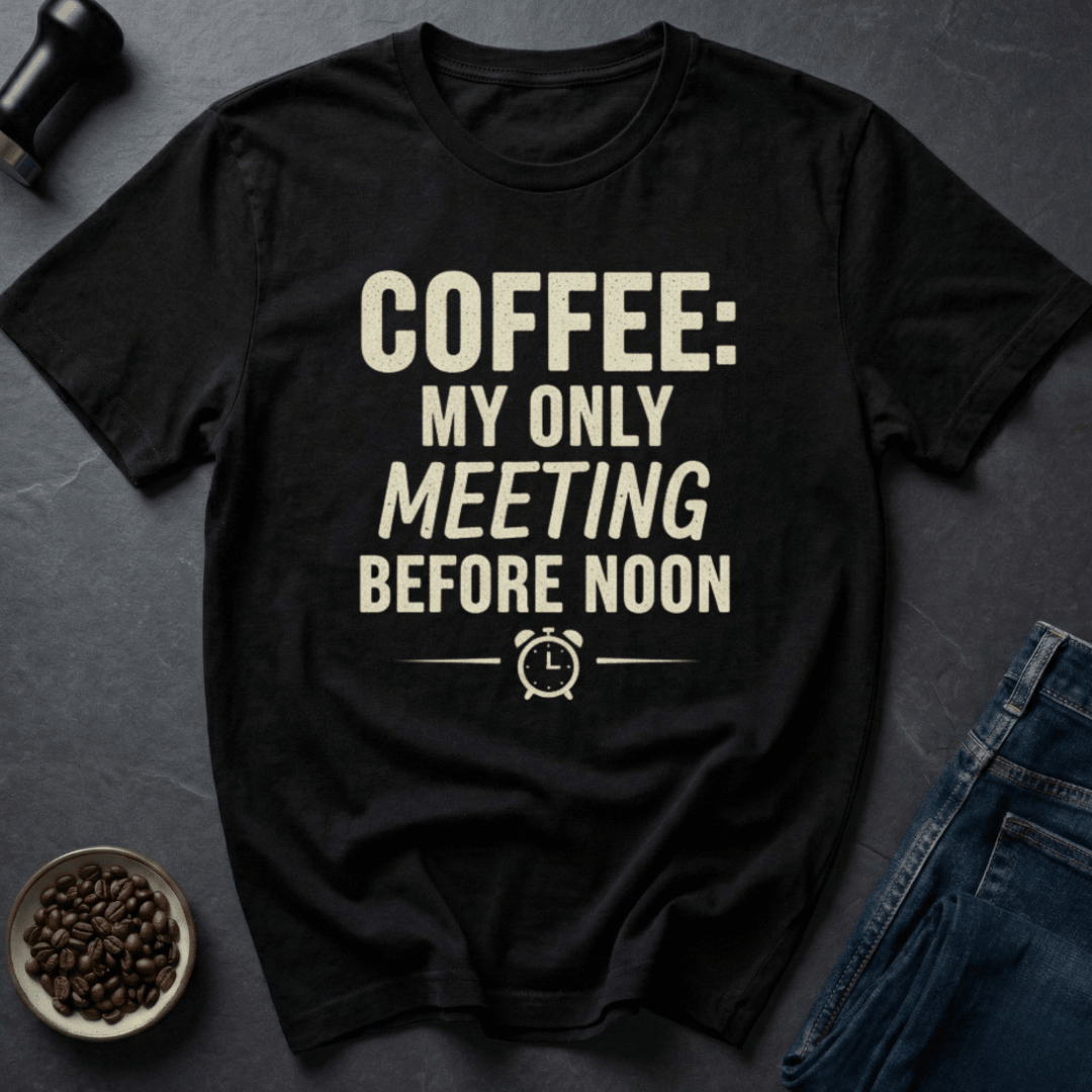 Coffee graphic Coffee Meeting T-Shirt in Royal / S by Caffeine Dept
