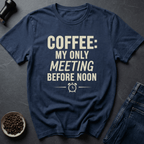 Coffee graphic Coffee Meeting T-Shirt in Royal / S by Caffeine Dept