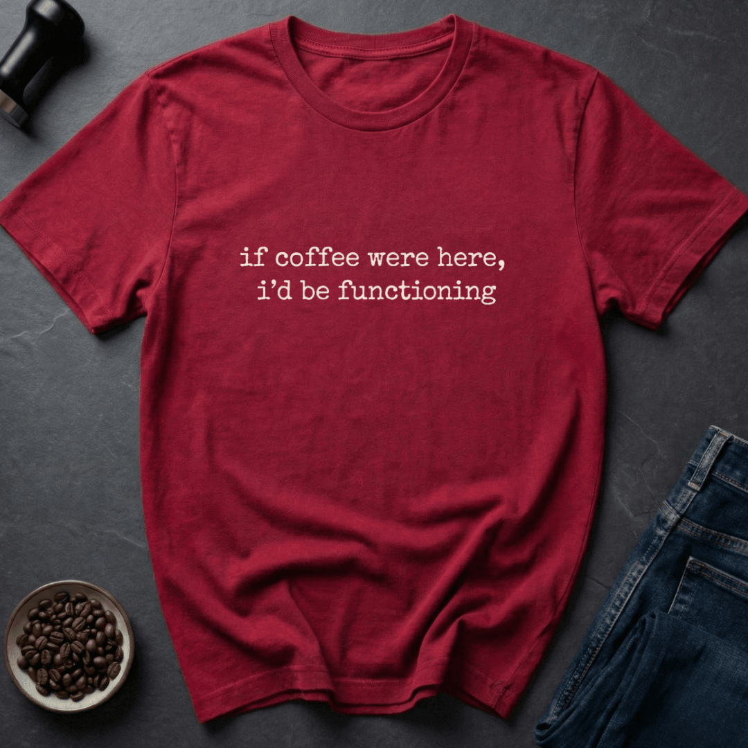Coffee graphic Coffee Missing T-Shirt in Dark Chocolate / S by Caffeine Dept