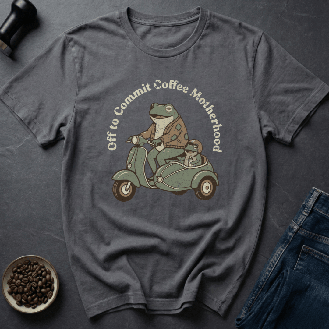 Coffee graphic Coffee Motherhood T-Shirt in Black / S by Caffeine Dept