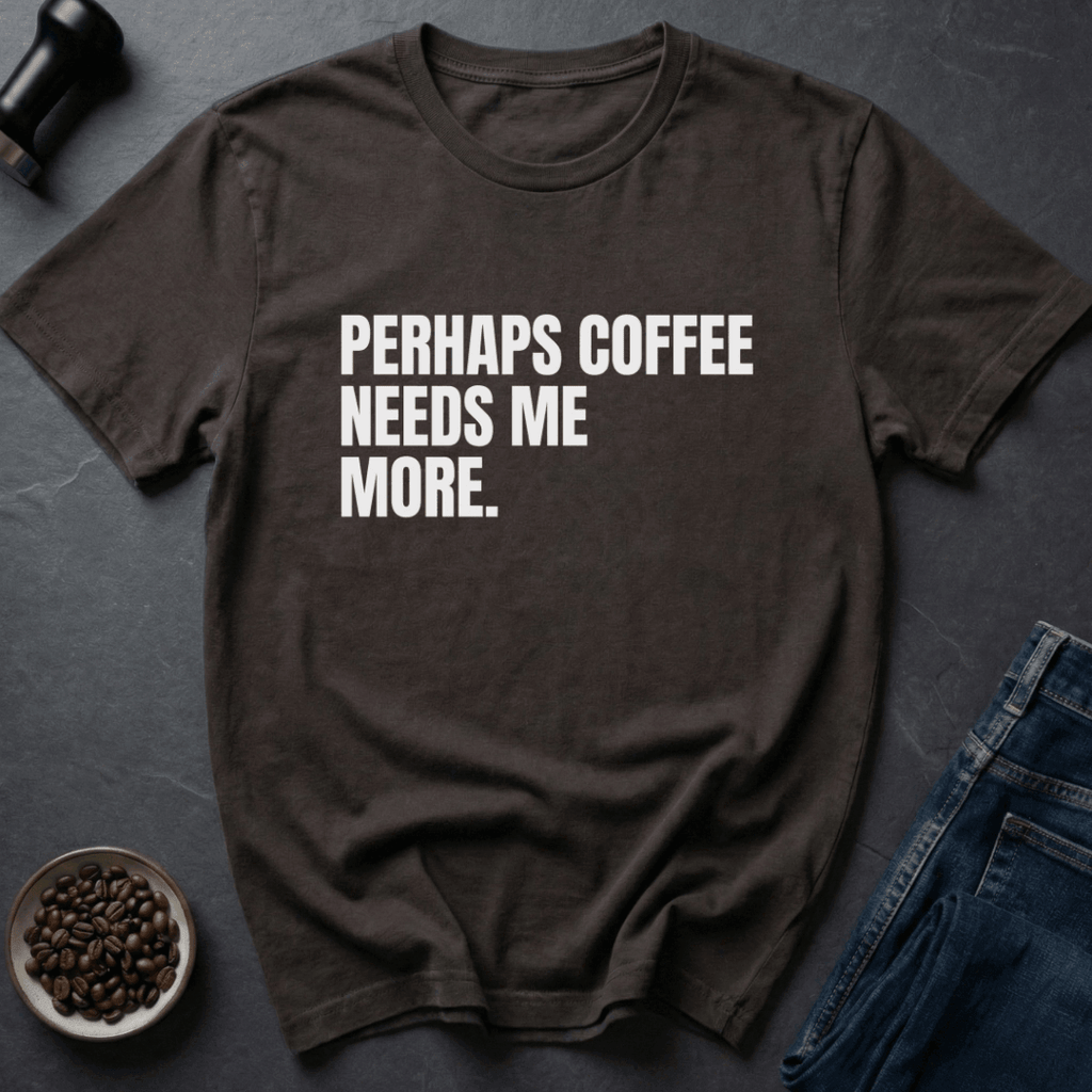 Coffee graphic Coffee Needs T-Shirt in Dark Chocolate / S by Caffeine Dept