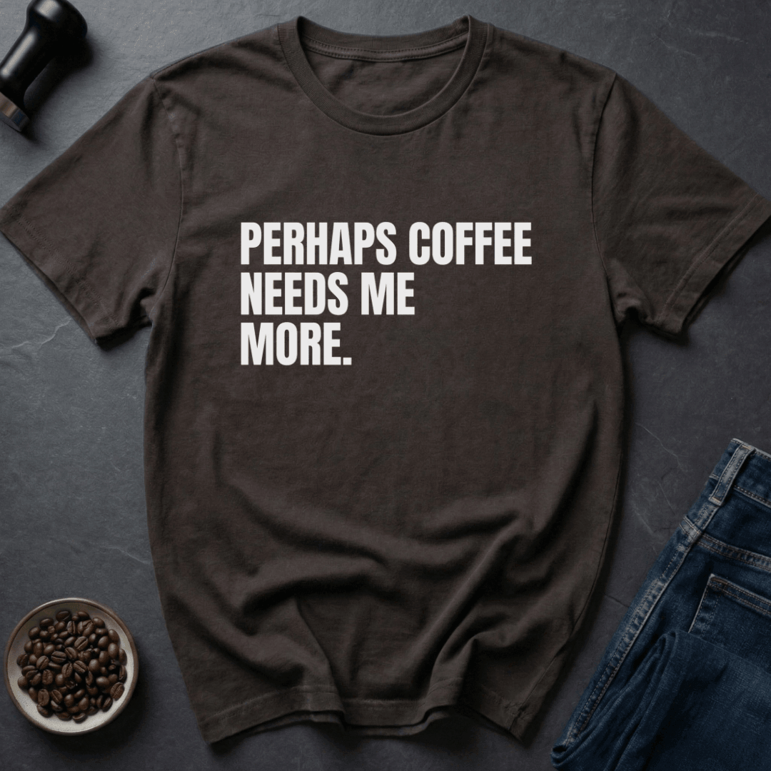 Coffee graphic Coffee Needs T-Shirt in Dark Chocolate / S by Caffeine Dept