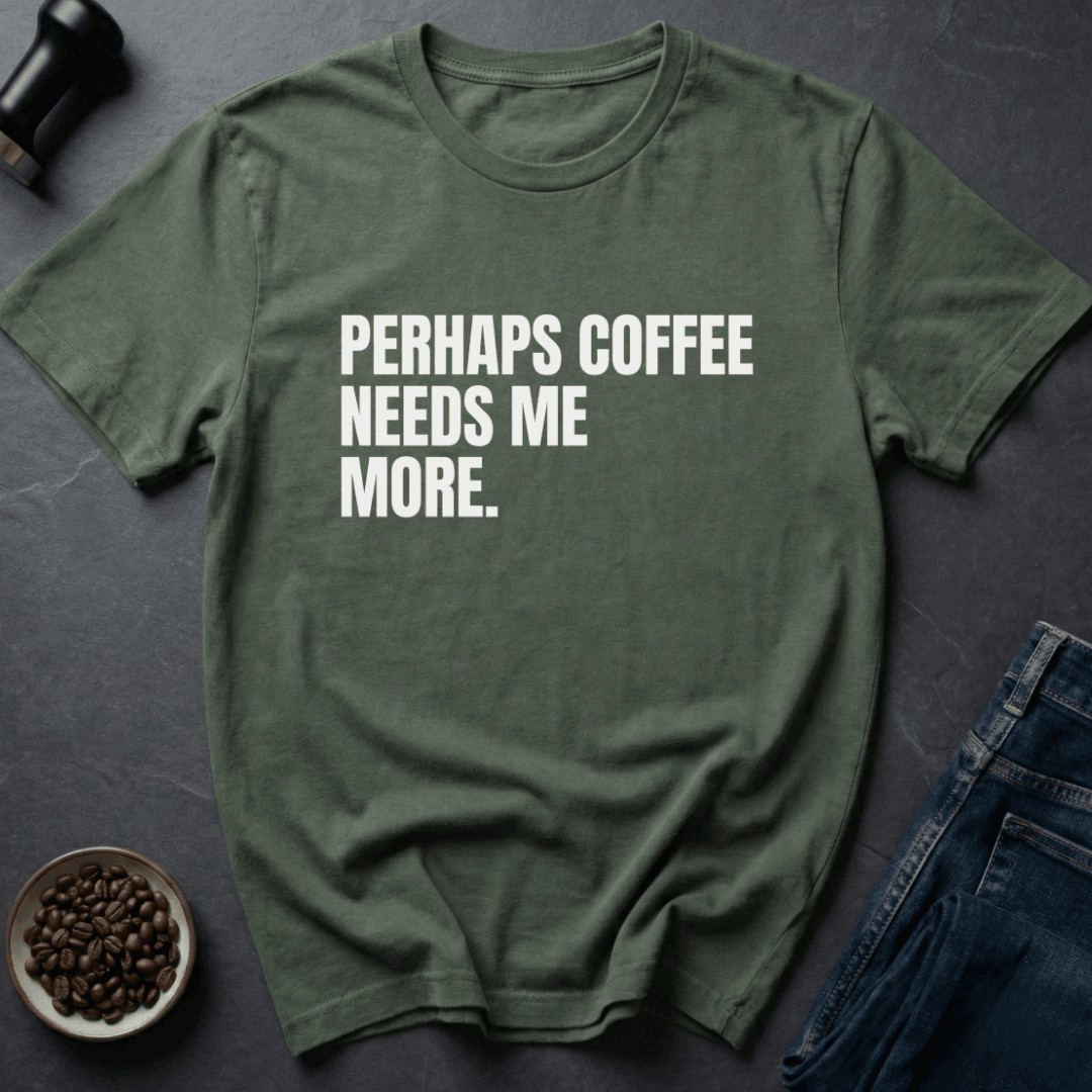 Coffee graphic Coffee Needs T-Shirt in Dark Chocolate / S by Caffeine Dept