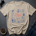 Coffee graphic Coffee Office T-Shirt in Sand / S by Caffeine Dept
