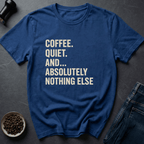 Coffee graphic Coffee Only T-Shirt in Royal / S by Caffeine Dept