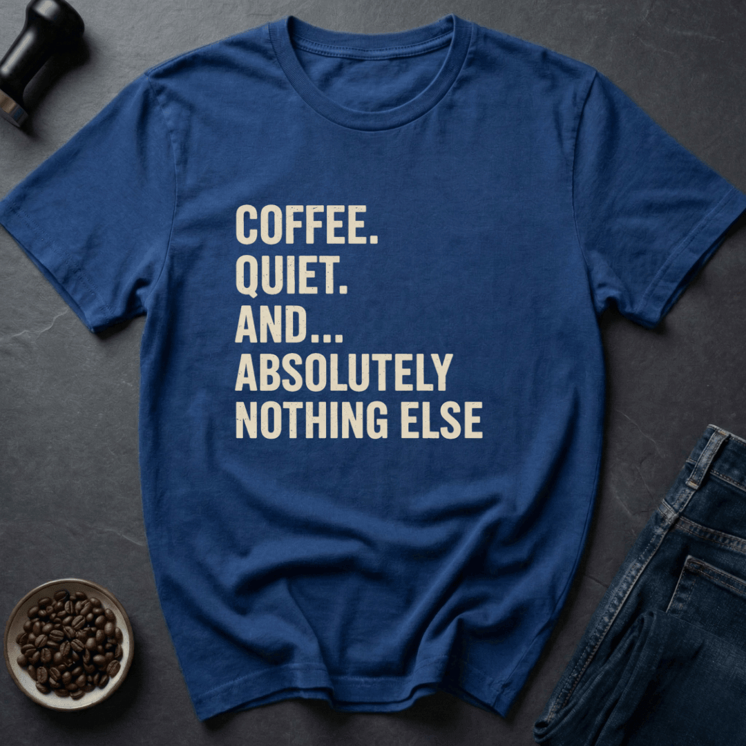 Coffee graphic Coffee Only T-Shirt in Royal / S by Caffeine Dept