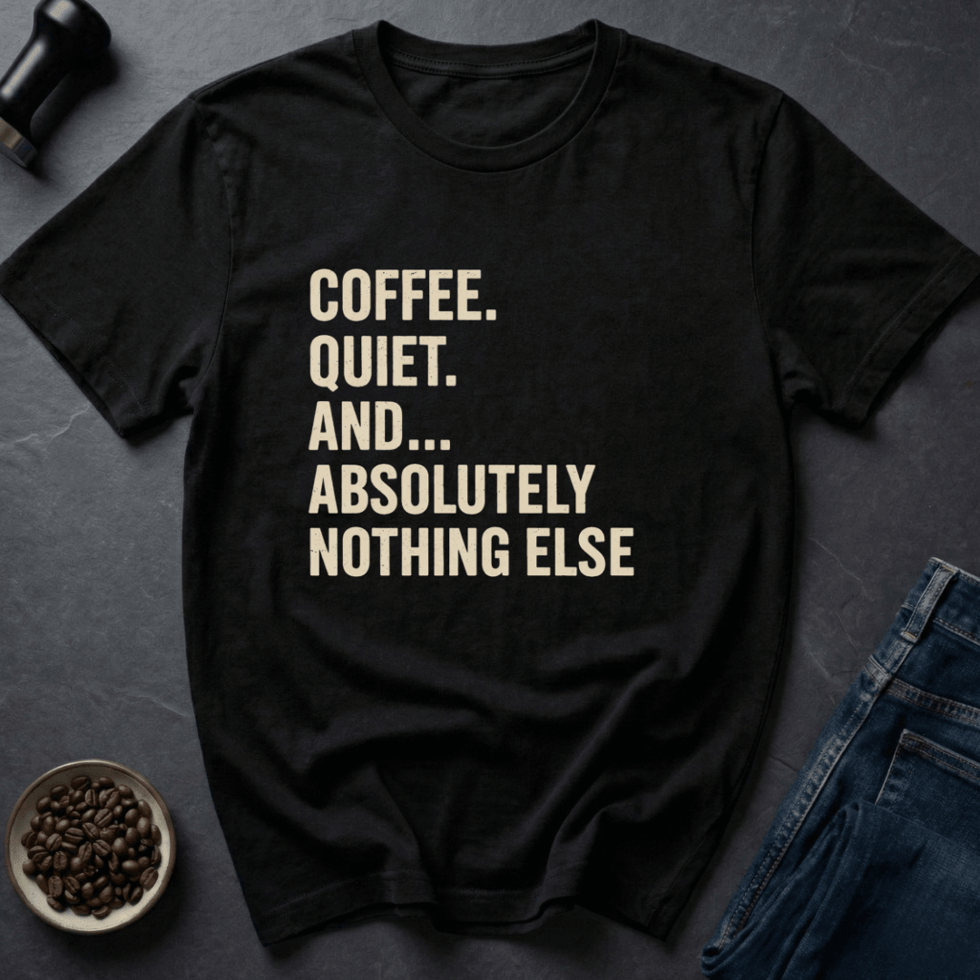 Coffee graphic Coffee Only T-Shirt in Royal / S by Caffeine Dept