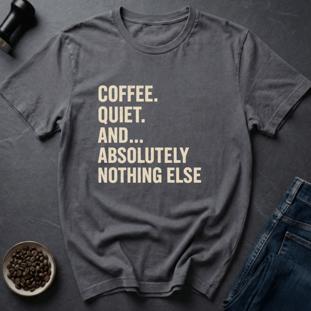 Coffee graphic Coffee Only T-Shirt in Royal / S by Caffeine Dept