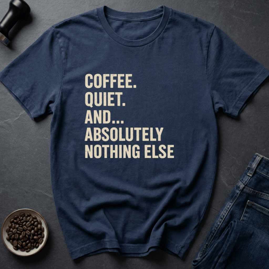 Coffee graphic Coffee Only T-Shirt in Royal / S by Caffeine Dept