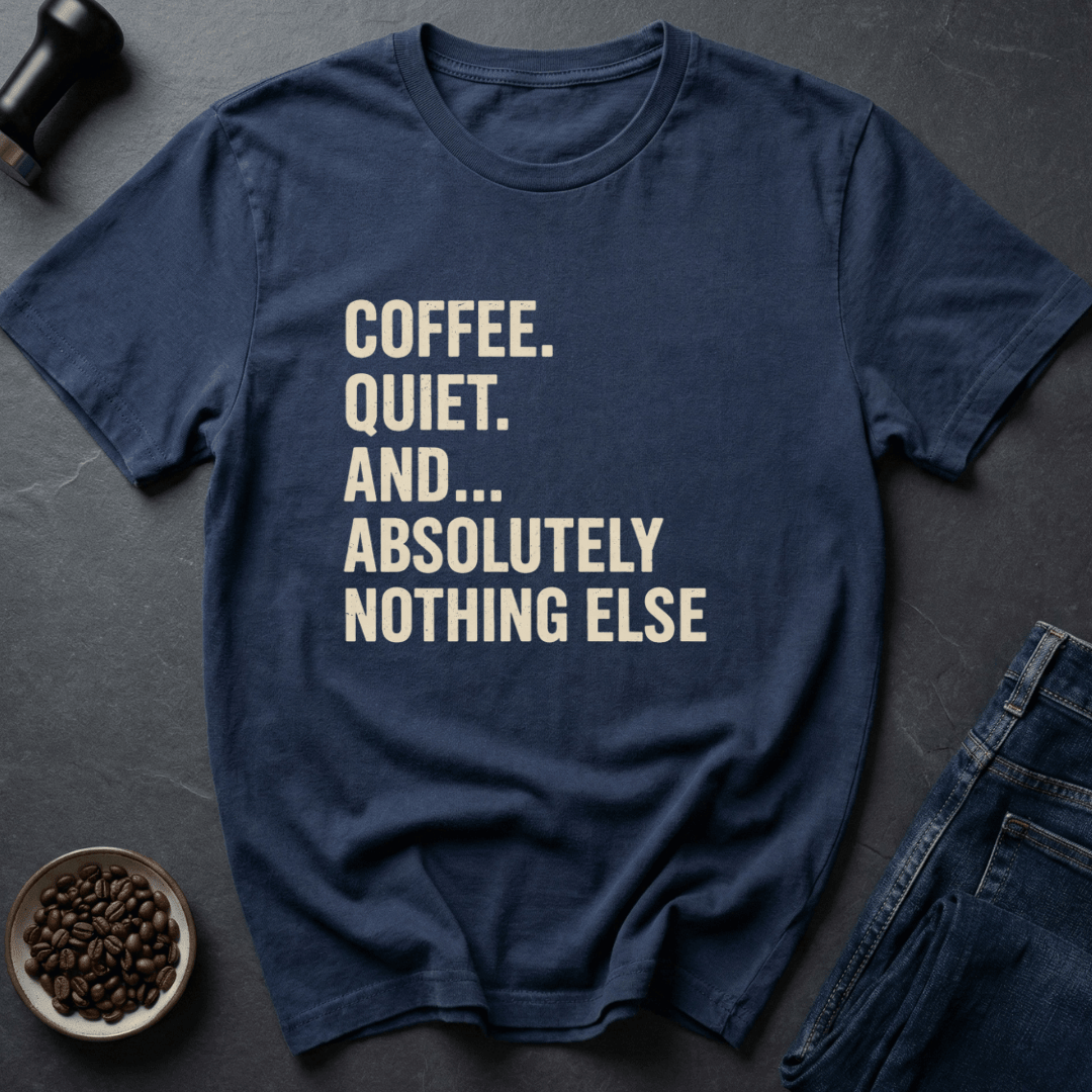 Coffee graphic Coffee Only T-Shirt in Royal / S by Caffeine Dept
