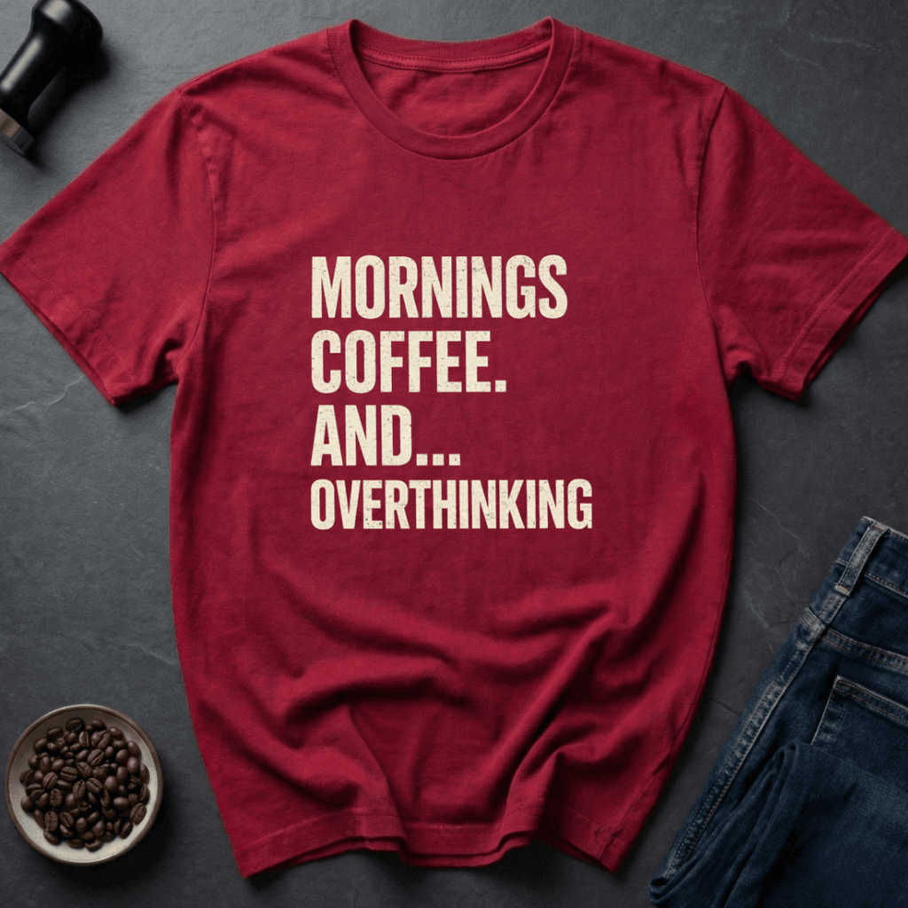 Coffee graphic Coffee Overthink T-Shirt in Royal / S by Caffeine Dept