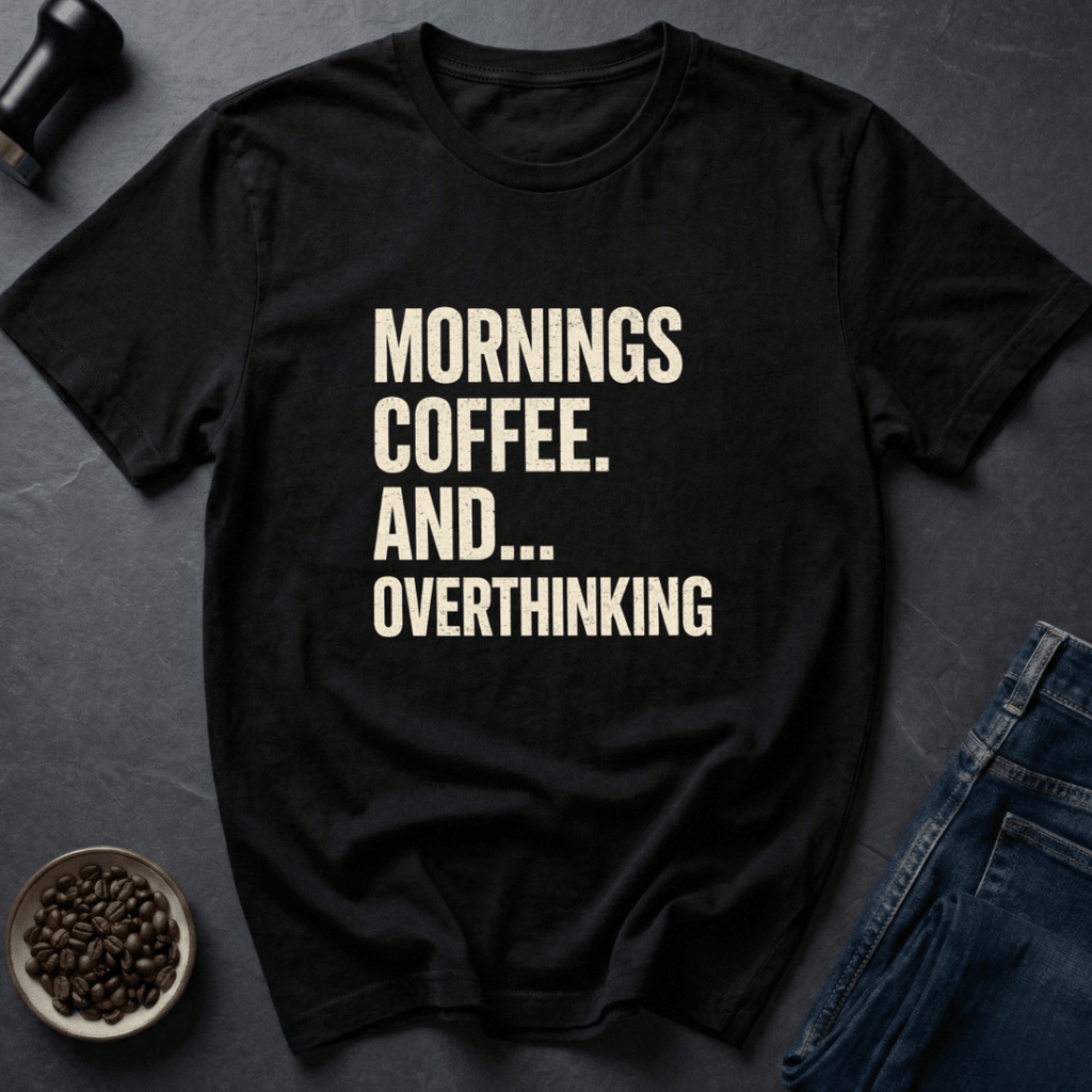 Coffee graphic Coffee Overthink T-Shirt in Royal / S by Caffeine Dept