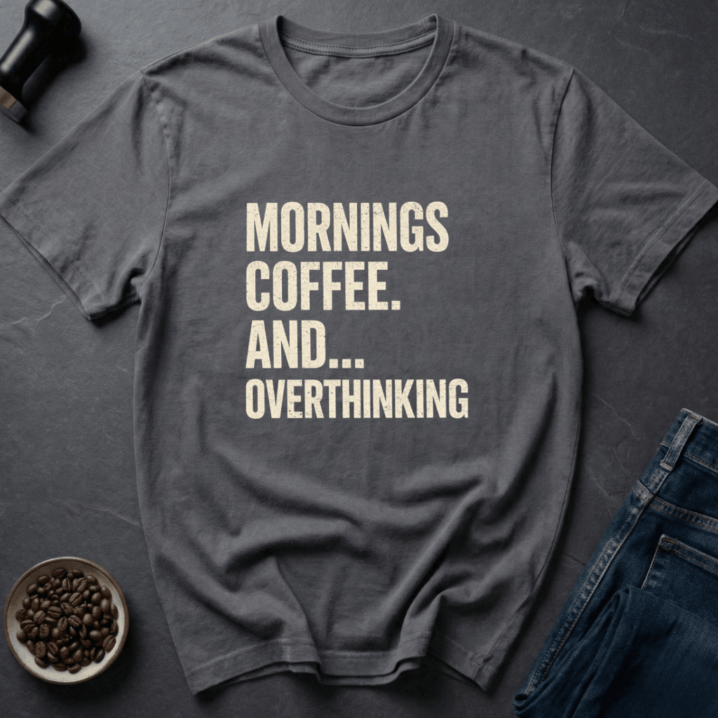 Coffee graphic Coffee Overthink T-Shirt in Royal / S by Caffeine Dept