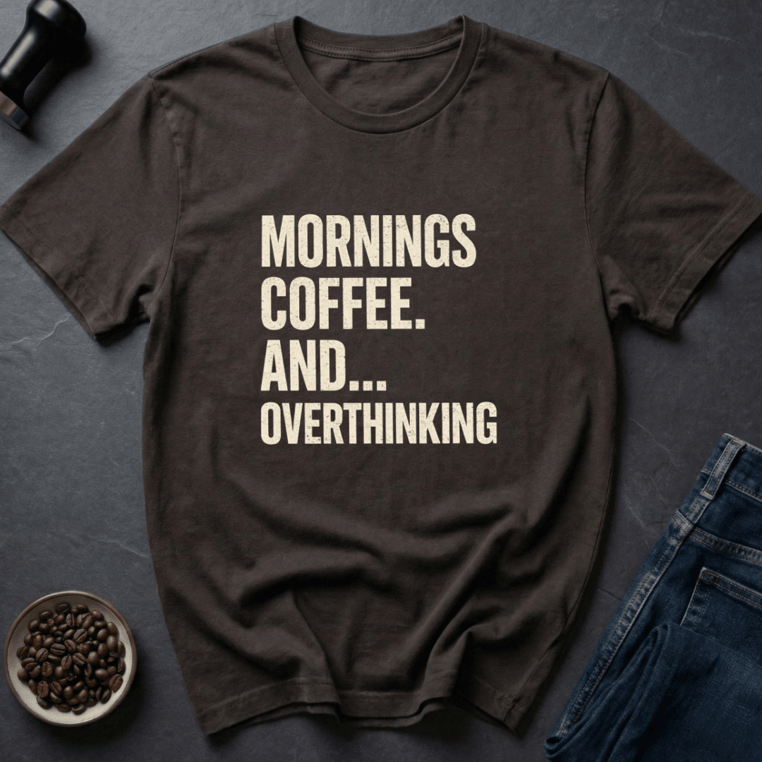 Coffee graphic Coffee Overthink T-Shirt in Royal / S by Caffeine Dept