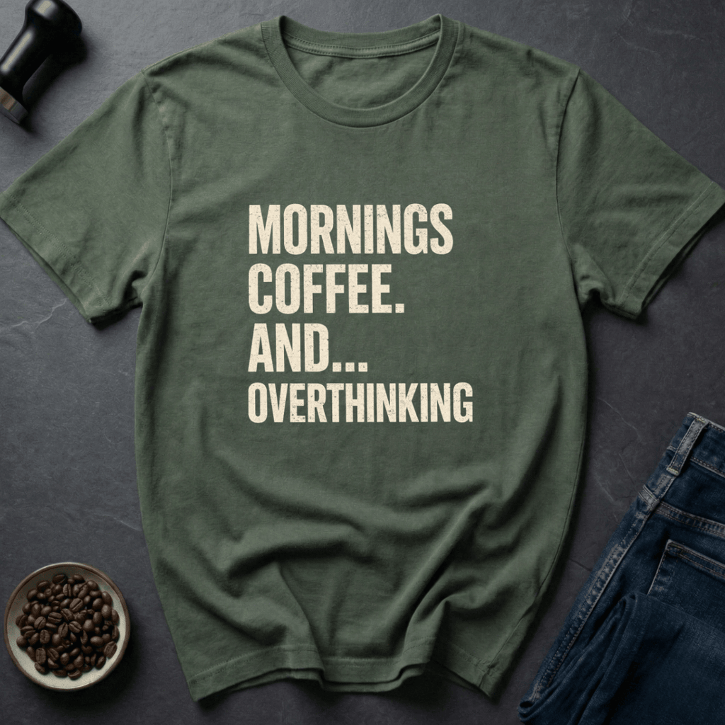 Coffee graphic Coffee Overthink T-Shirt in Royal / S by Caffeine Dept