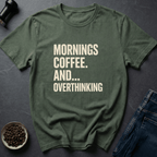 Coffee graphic Coffee Overthink T-Shirt in Royal / S by Caffeine Dept