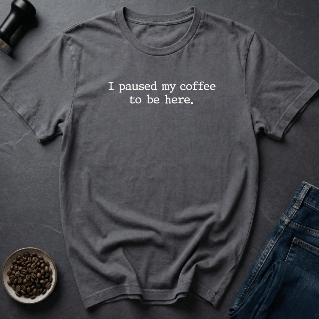 Coffee graphic Coffee Pause T-Shirt in Dark Chocolate / S by Caffeine Dept