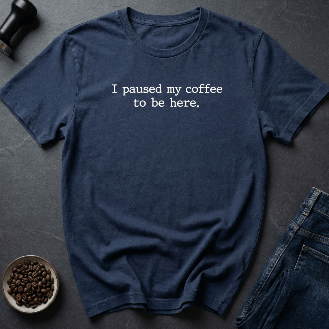 Coffee graphic Coffee Pause T-Shirt in Dark Chocolate / S by Caffeine Dept