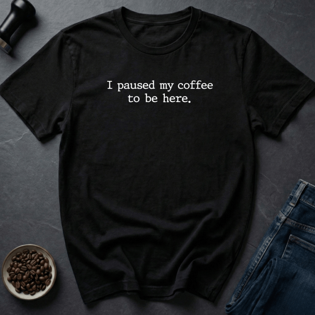 Coffee graphic Coffee Pause T-Shirt in Dark Chocolate / S by Caffeine Dept