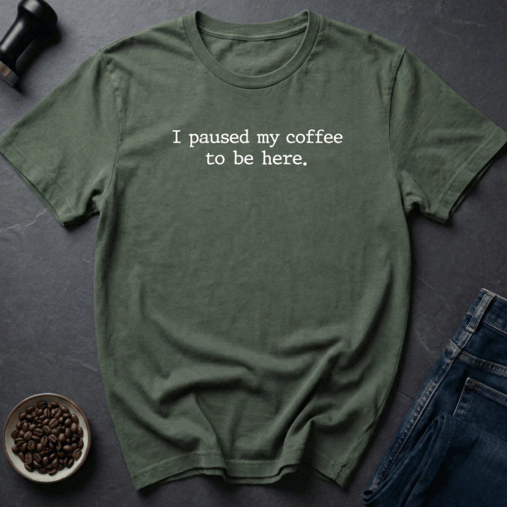 Coffee graphic Coffee Pause T-Shirt in Dark Chocolate / S by Caffeine Dept