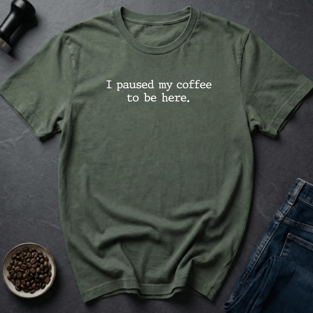 Coffee graphic Coffee Pause T-Shirt in Dark Chocolate / S by Caffeine Dept