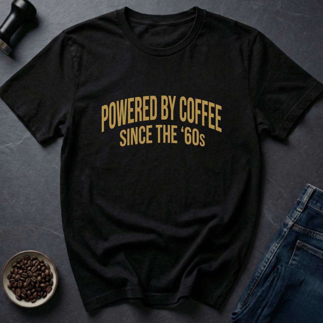 Coffee graphic Coffee Powered T-Shirt in Black / S by Caffeine Dept