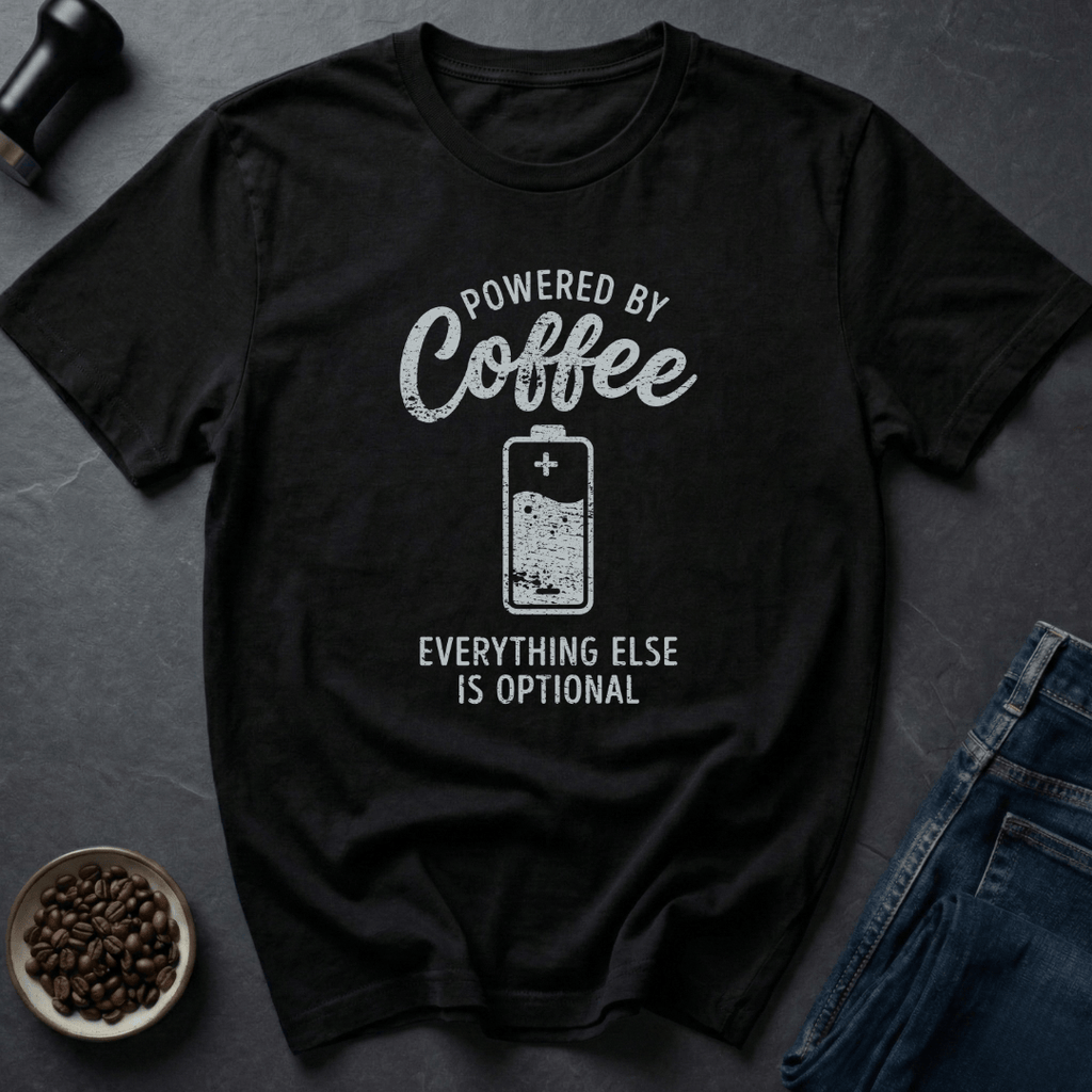 Coffee graphic Coffee Powered T-Shirt in Black / S by Caffeine Dept