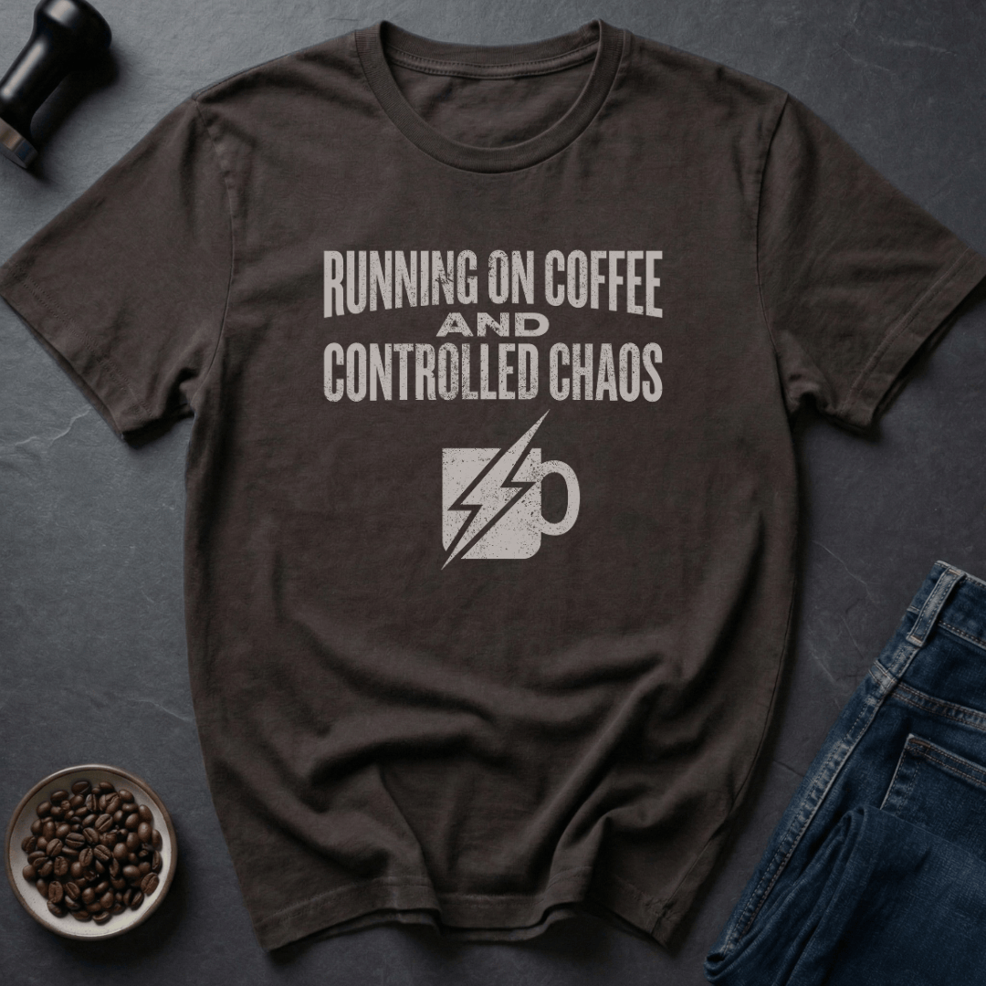 Coffee graphic Coffee Powered T-Shirt in Dark Chocolate / S by Caffeine Dept