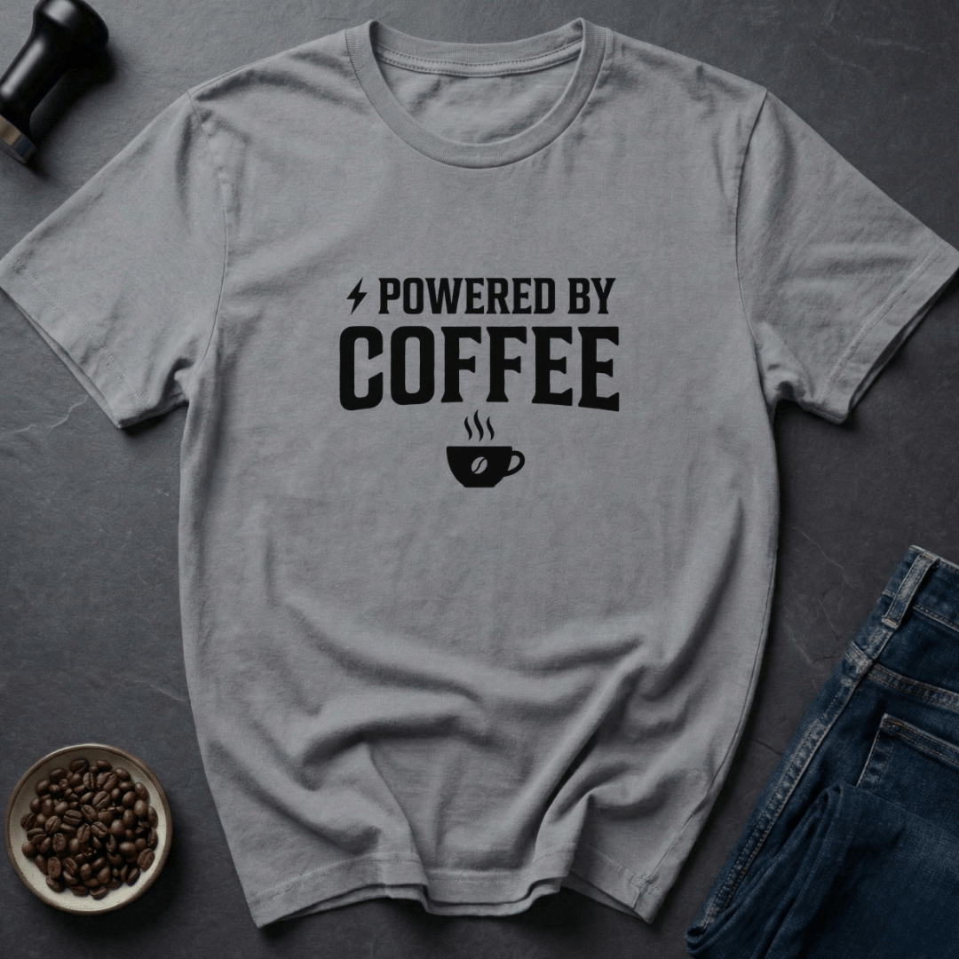 Coffee graphic Coffee Powered T-Shirt in Sand / S by Caffeine Dept