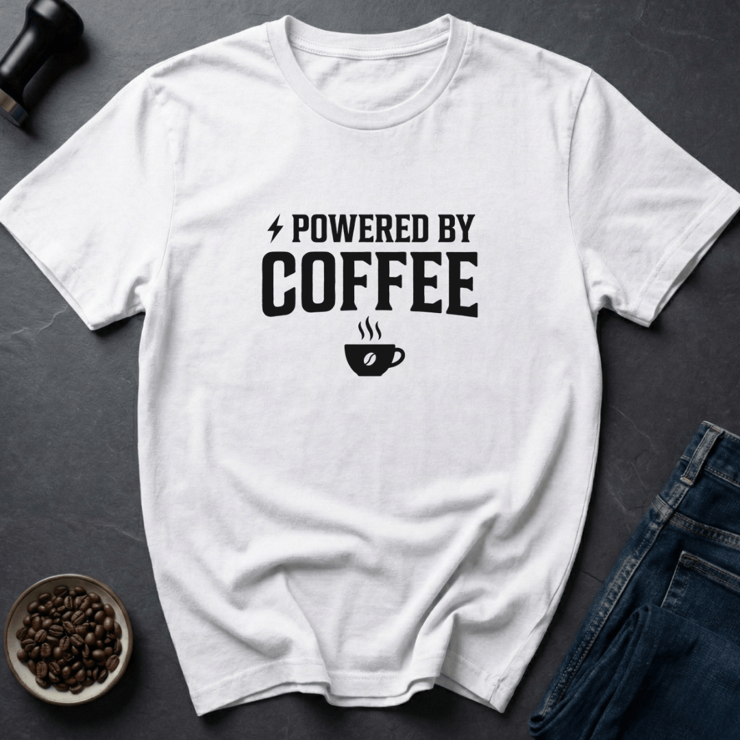 Coffee graphic Coffee Powered T-Shirt in Sand / S by Caffeine Dept
