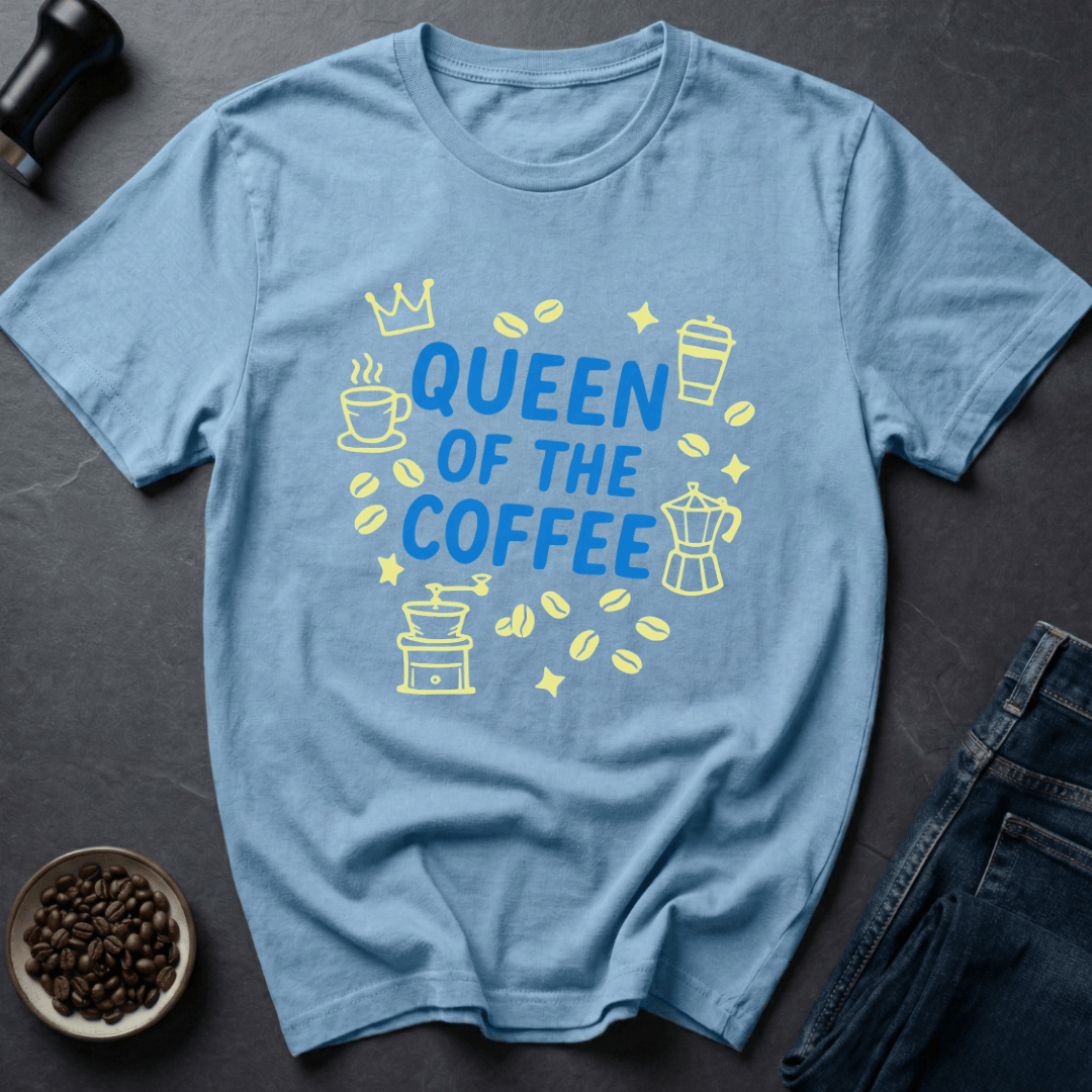 Coffee graphic Coffee Queen T-Shirt in Sand / S by Caffeine Dept