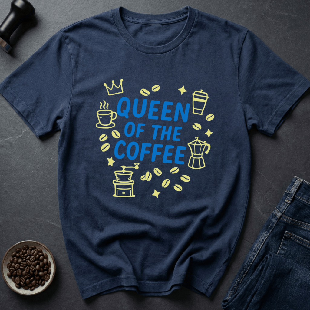 Coffee graphic Coffee Queen T-Shirt in Sand / S by Caffeine Dept