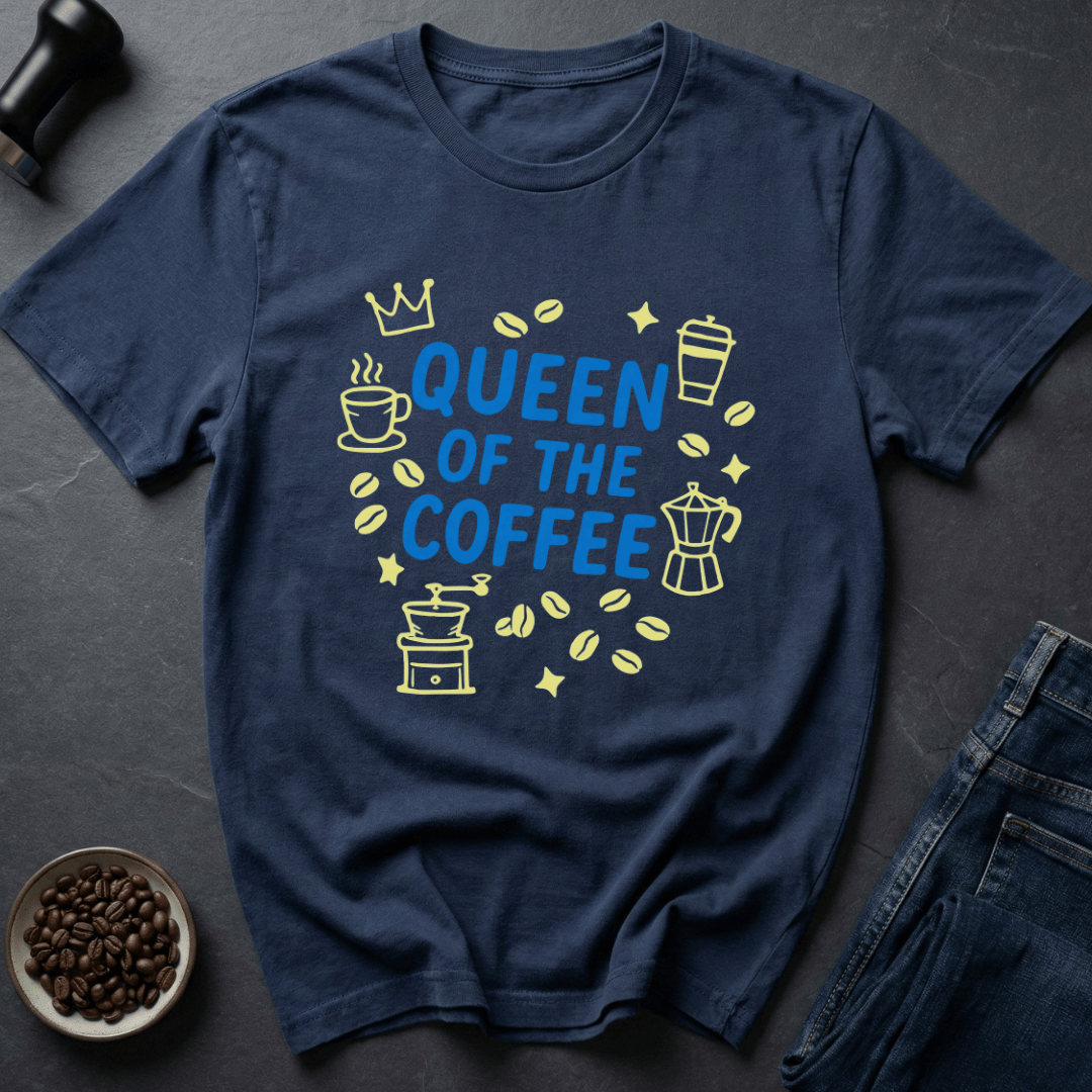 Coffee graphic Coffee Queen T-Shirt in Sand / S by Caffeine Dept