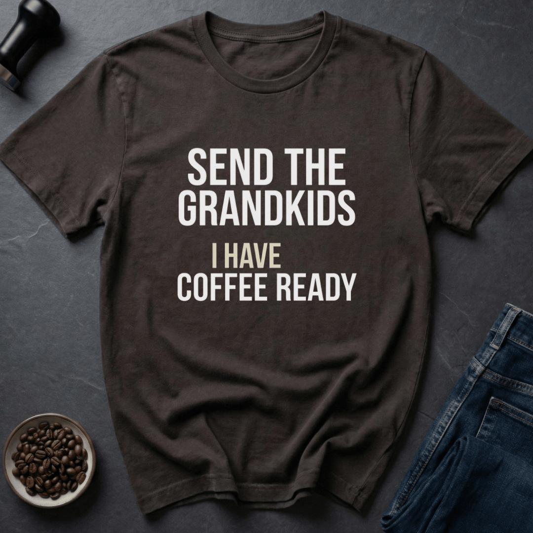 Coffee graphic Coffee Ready T-Shirt in Dark Chocolate / S by Caffeine Dept