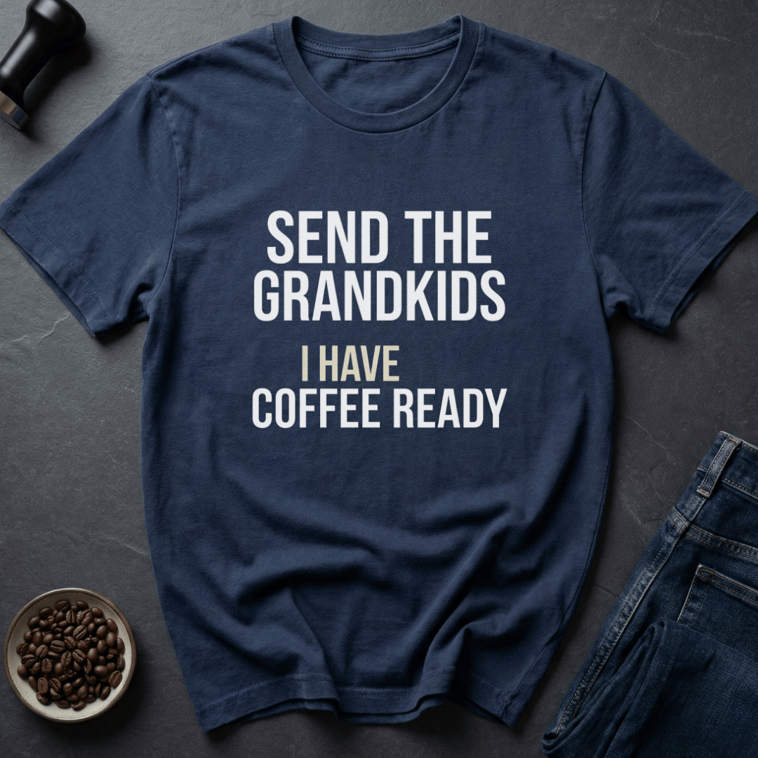 Coffee graphic Coffee Ready T-Shirt in Dark Chocolate / S by Caffeine Dept