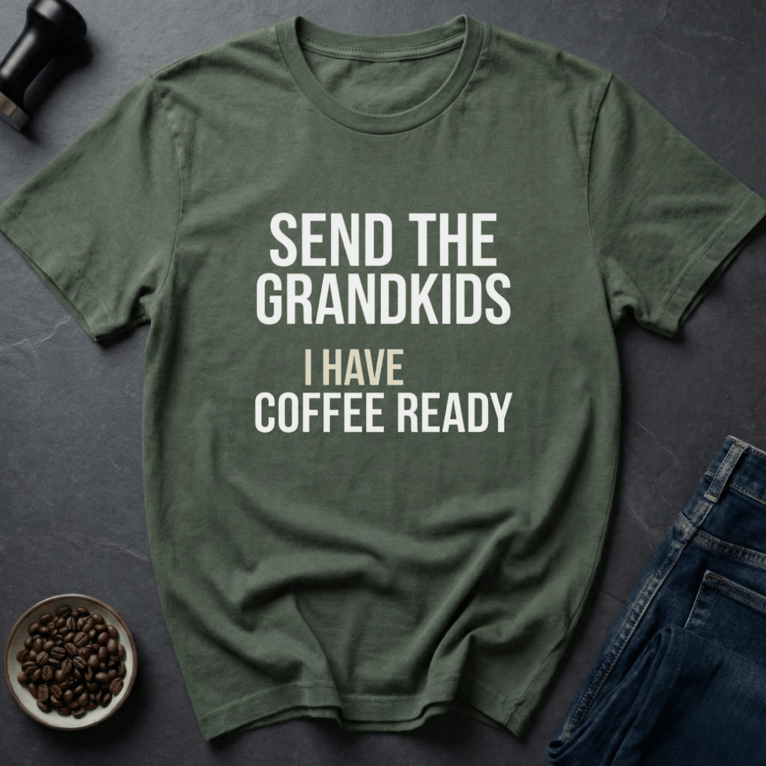 Coffee graphic Coffee Ready T-Shirt in Dark Chocolate / S by Caffeine Dept
