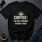 Coffee graphic Coffee Repeat T-Shirt in Charcoal / S by Caffeine Dept
