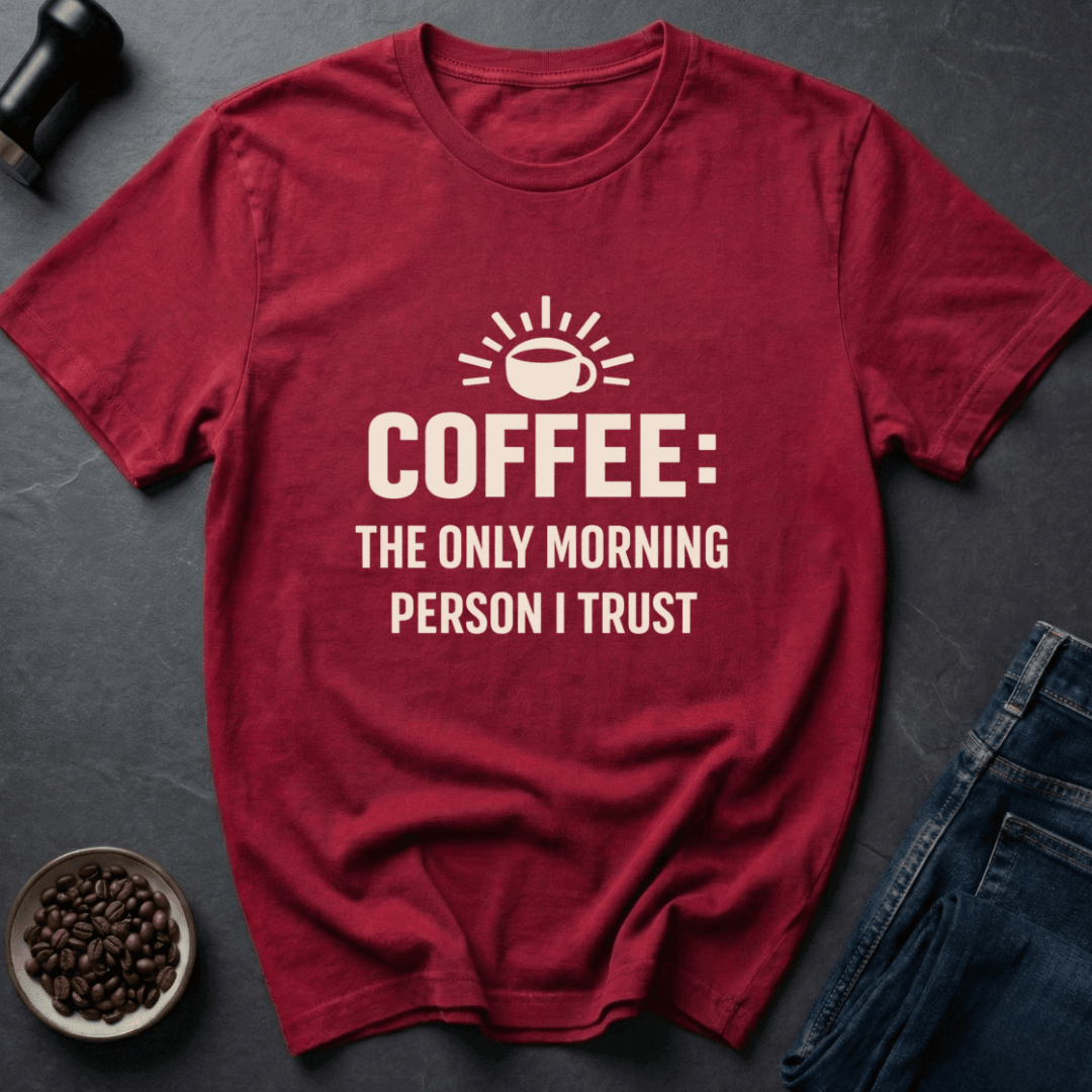 Coffee graphic Coffee Repeat T-Shirt in Charcoal / S by Caffeine Dept