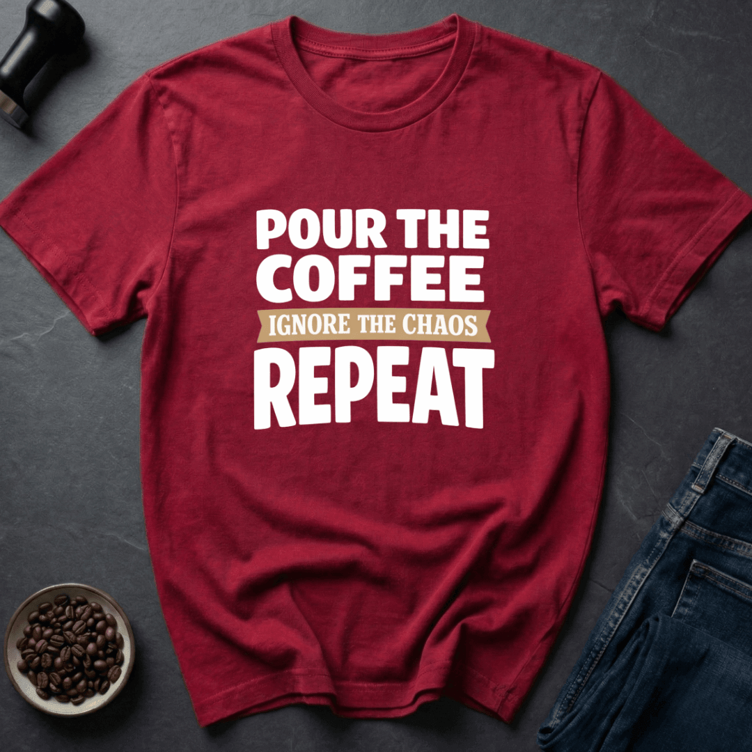 Coffee graphic Coffee Reset T-Shirt in Navy / S by Caffeine Dept