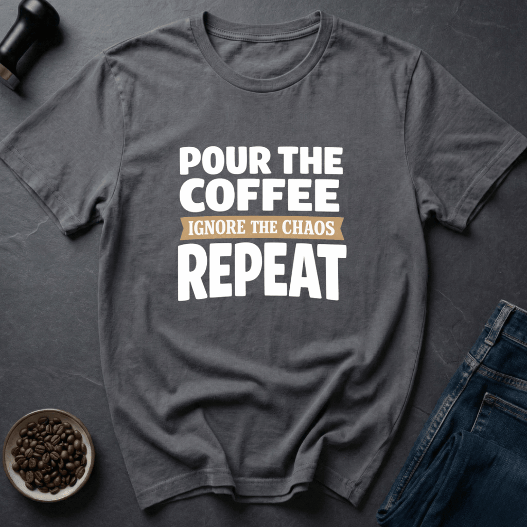Coffee graphic Coffee Reset T-Shirt in Navy / S by Caffeine Dept