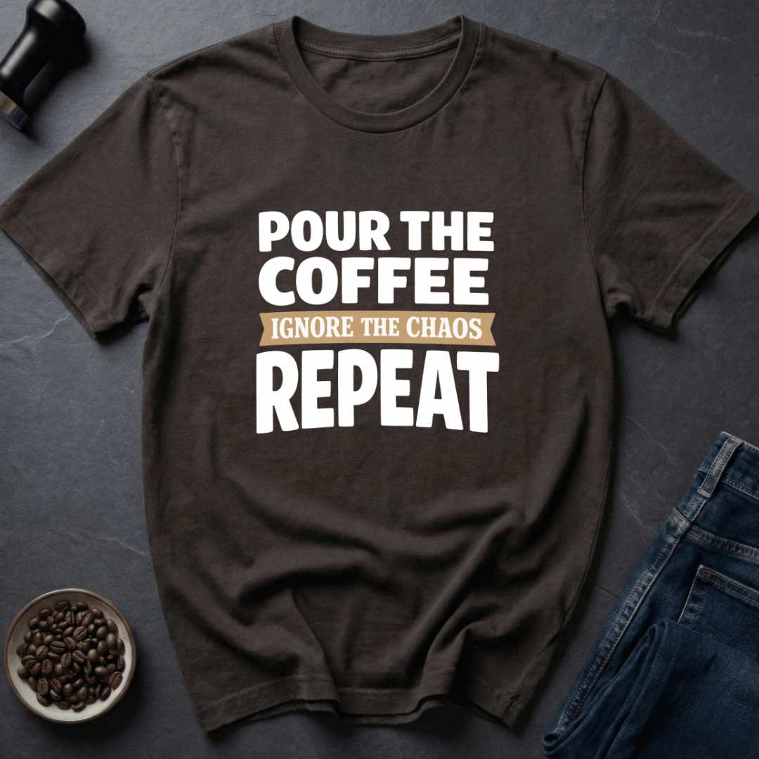 Coffee graphic Coffee Reset T-Shirt in Navy / S by Caffeine Dept