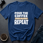 Coffee graphic Coffee Reset T-Shirt in Navy / S by Caffeine Dept