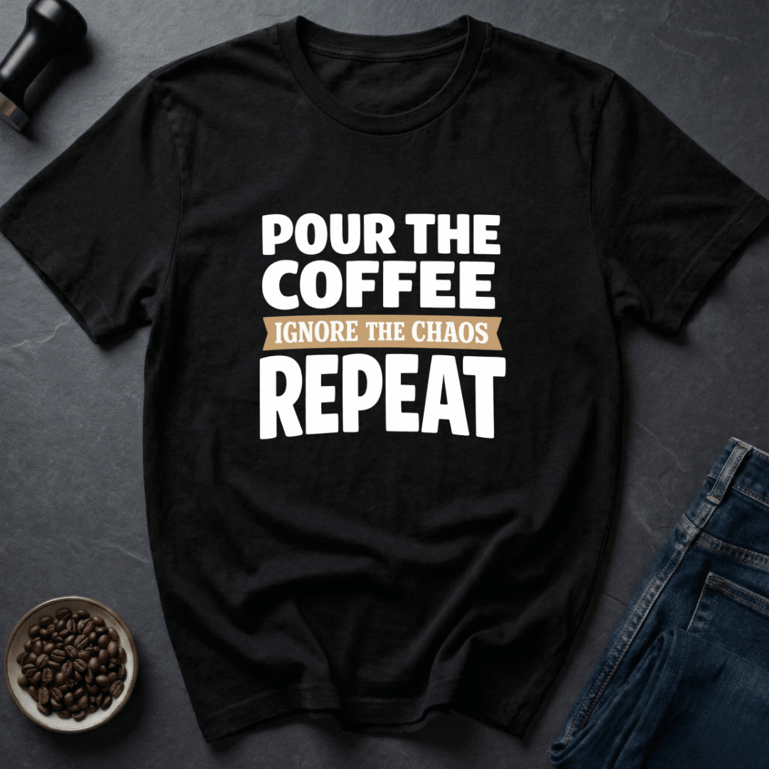 Coffee graphic Coffee Reset T-Shirt in Navy / S by Caffeine Dept