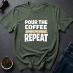 Coffee graphic Coffee Reset T-Shirt in Navy / S by Caffeine Dept