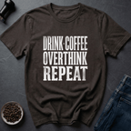 Coffee graphic Coffee Routine T-Shirt in Dark Chocolate / S by Caffeine Dept