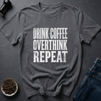 Coffee graphic Coffee Routine T-Shirt in Dark Chocolate / S by Caffeine Dept