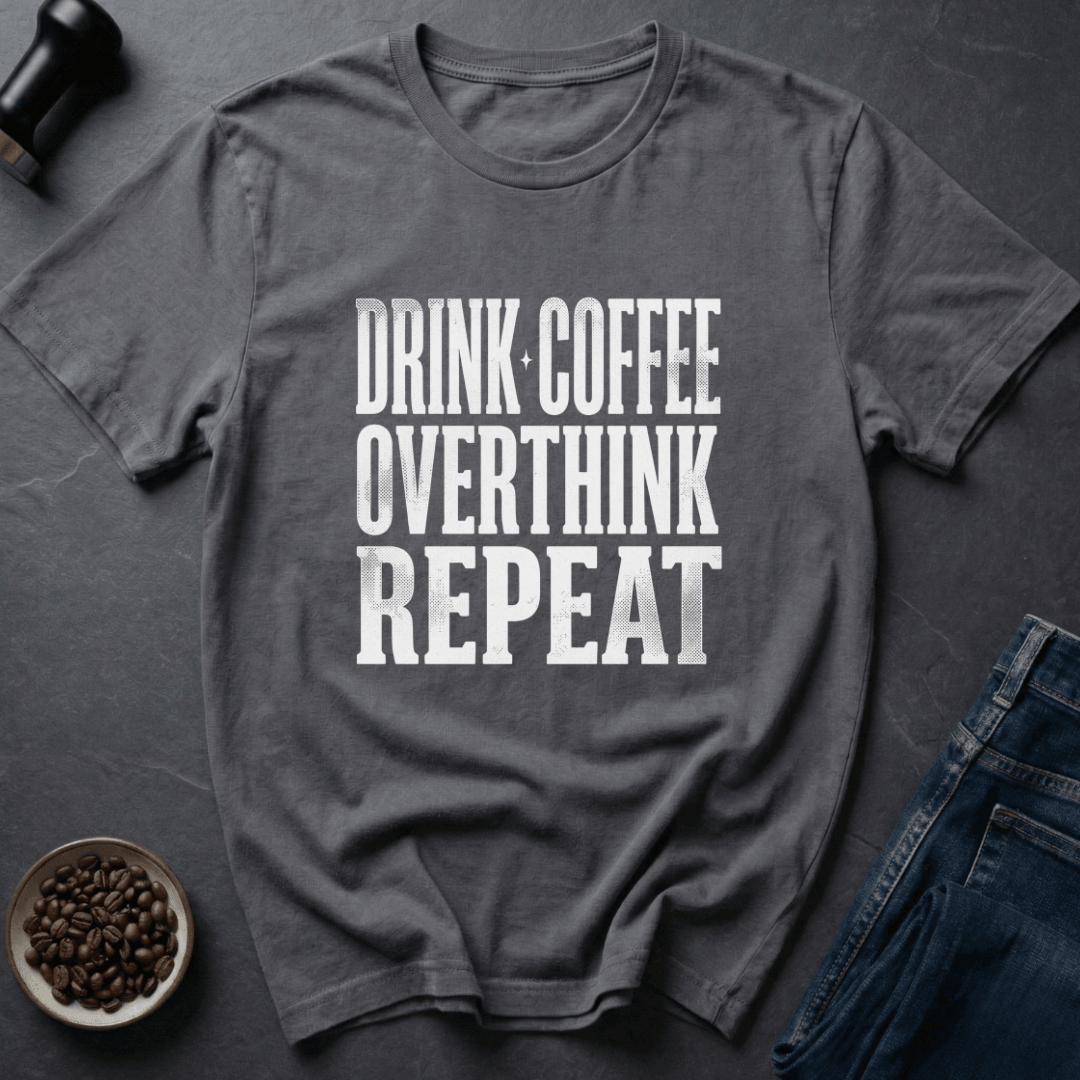Coffee graphic Coffee Routine T-Shirt in Dark Chocolate / S by Caffeine Dept