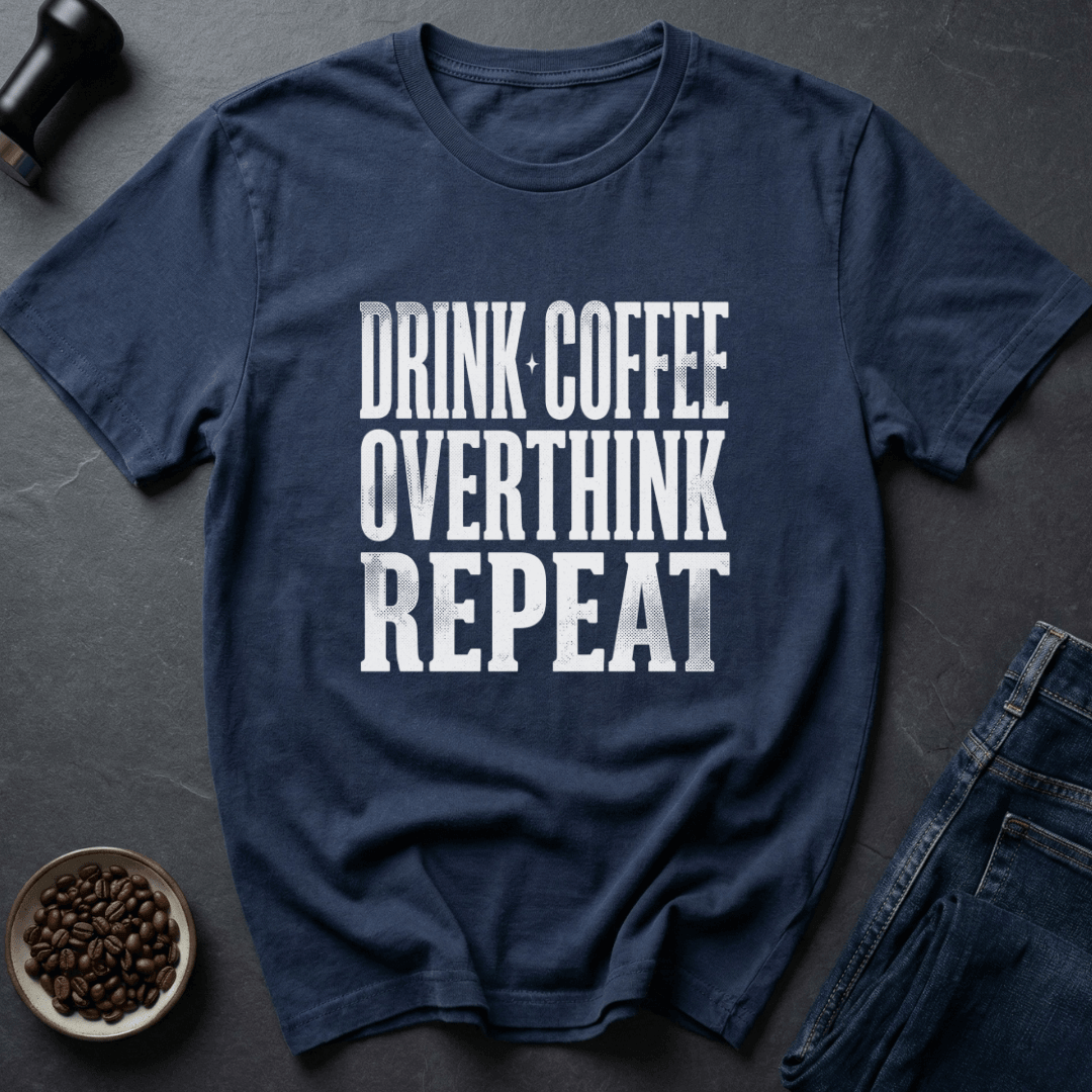 Coffee graphic Coffee Routine T-Shirt in Dark Chocolate / S by Caffeine Dept